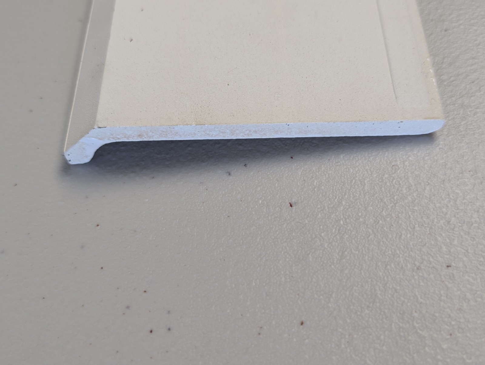 Ceramic Tile Cove Base Speckled Gloss White Monarch 6×4.25 Reclaimed
