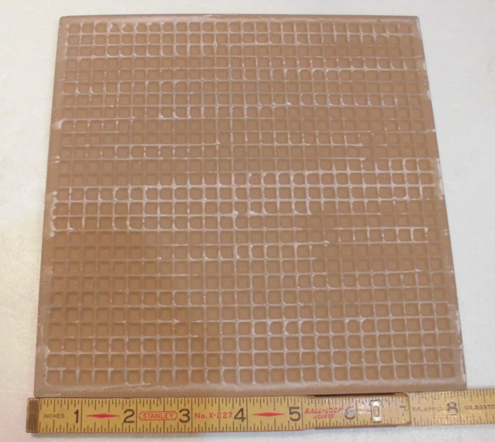 1 pc. Light Brown – Light Fawn Beige: Floor Tile 8″ X 8″ Smooth Matte Finish