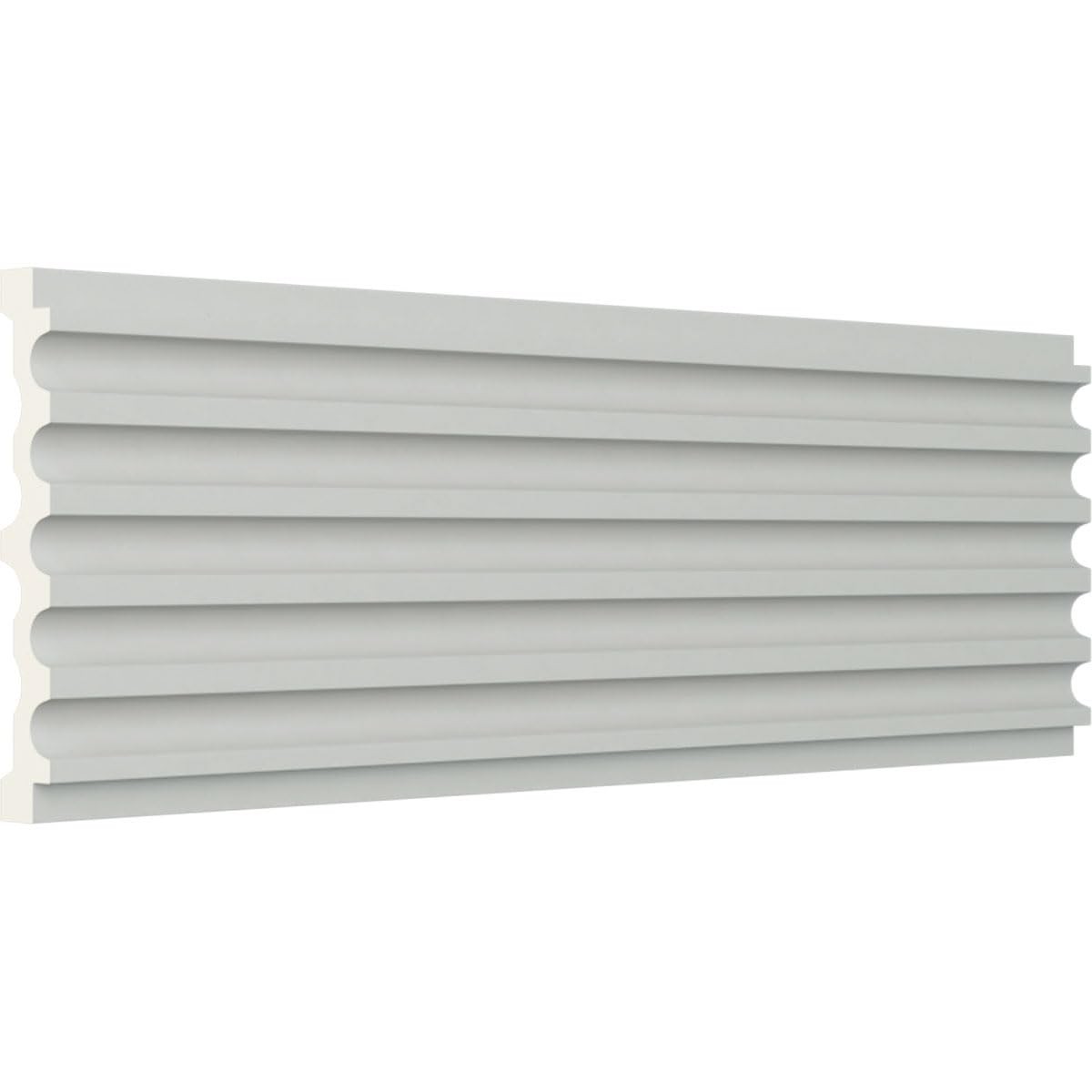 Fluted Window Door Casing 7×78 3/4×1 Inch Primed Wood Interior Molding