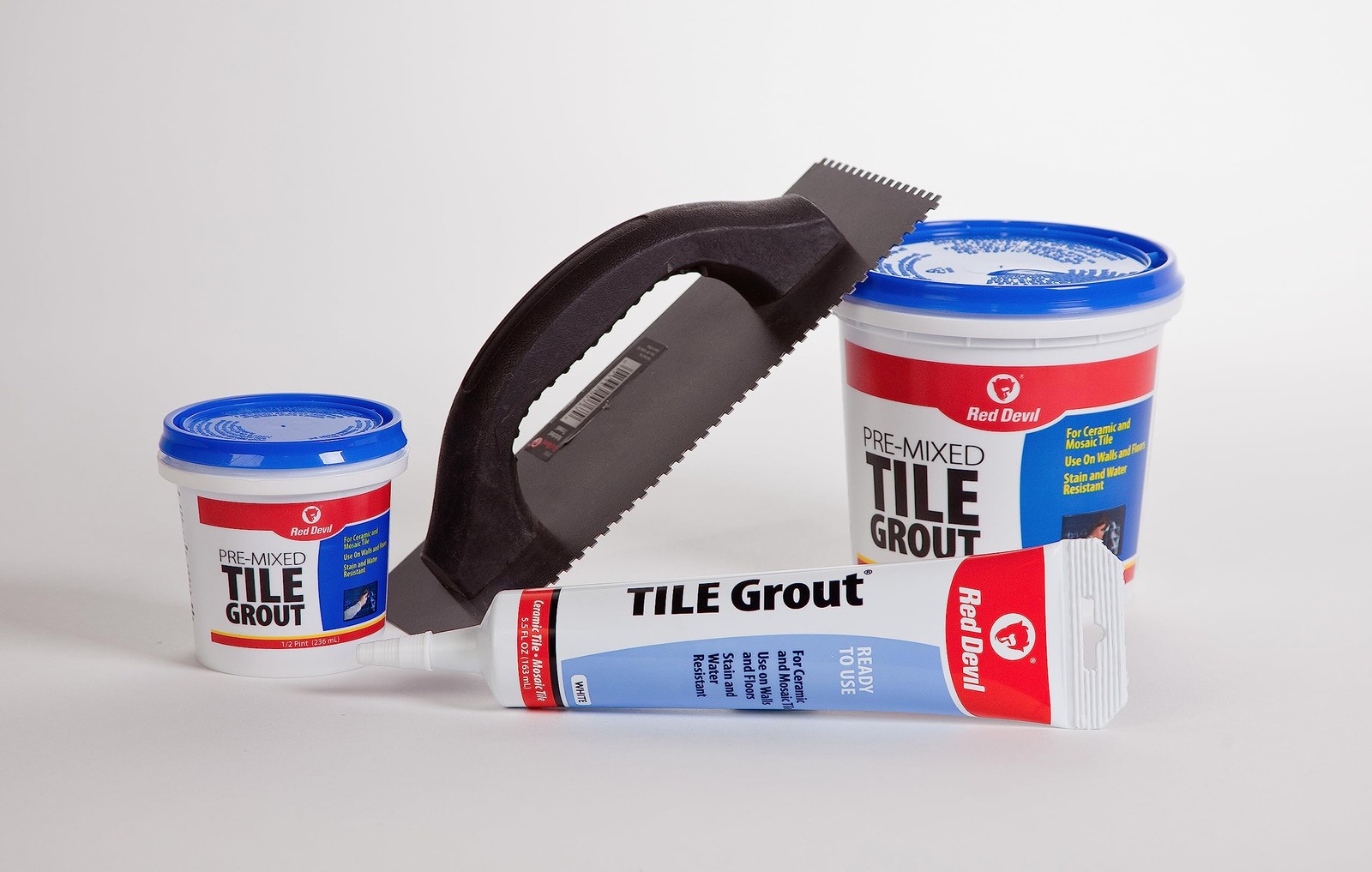 Red Devil 0425 Pre-Mixed Tile Grout – Professional Quality, 5.5 oz, White
