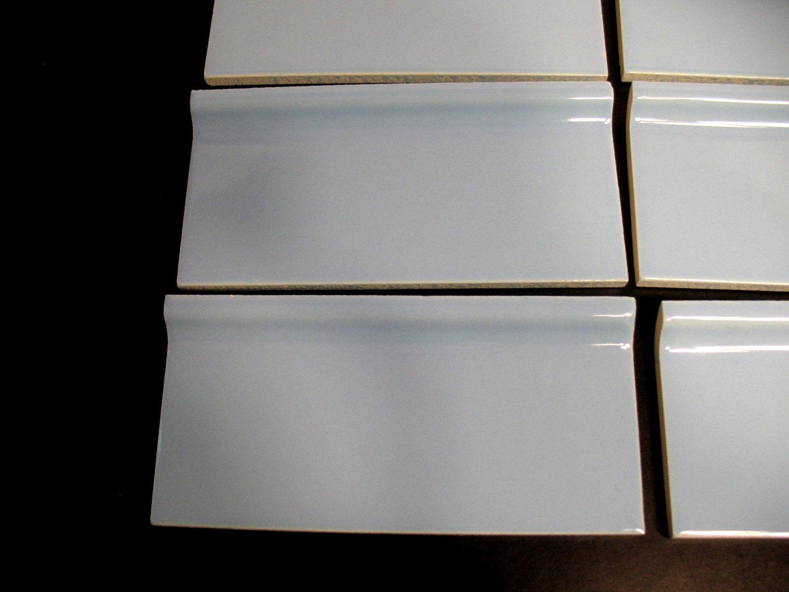 WENCZEL COVE BASE TILE LIGHT BLUE 6×3 inches IMPERFECT LOT OF 10 CRAFTS MOSAICS
