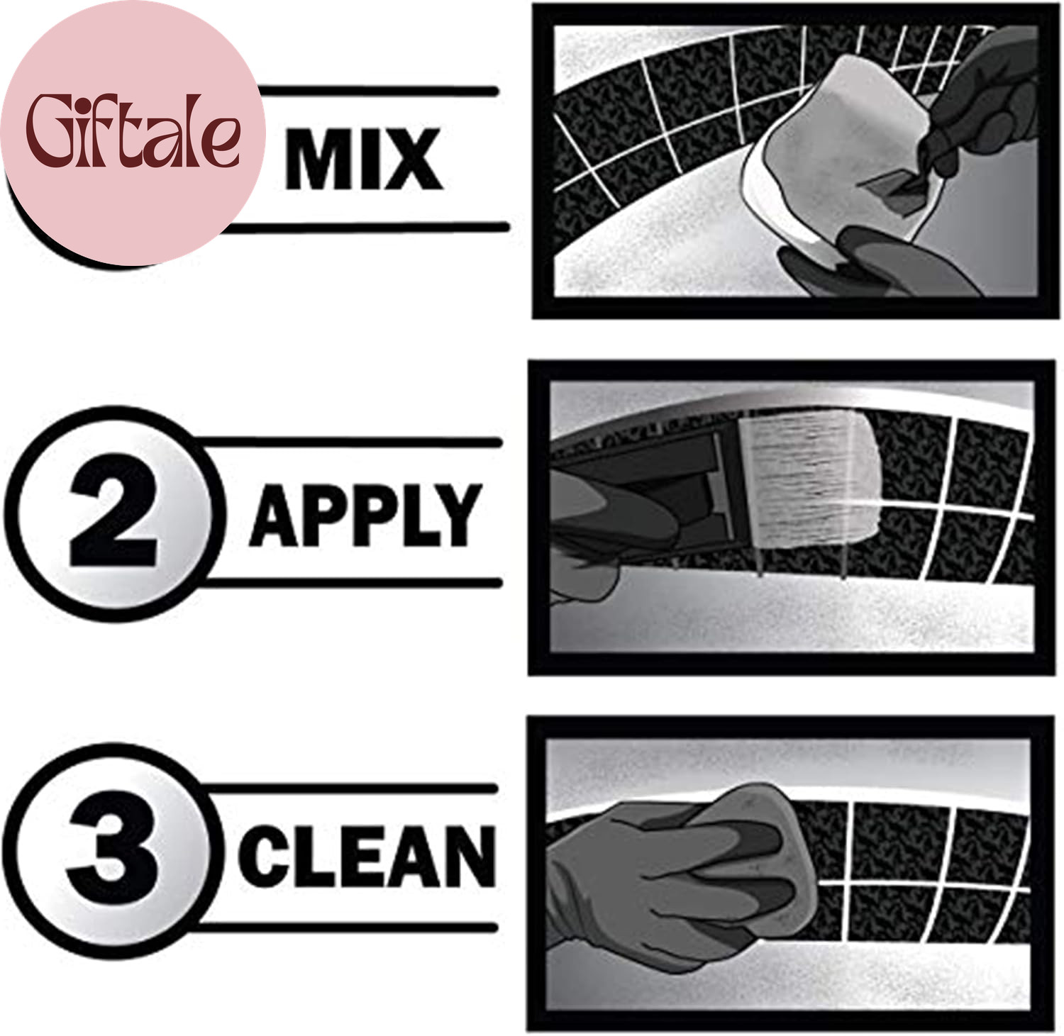 White Pool Tile Grout Repair Kit, 3-Pound, White