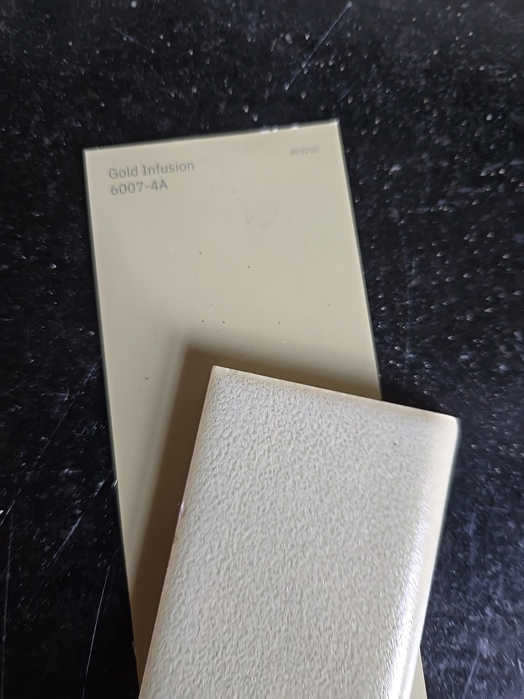 Vintage Crystalline Sage 6″ X 2″ Flat Bullnose Trim Tile NOS American Olean