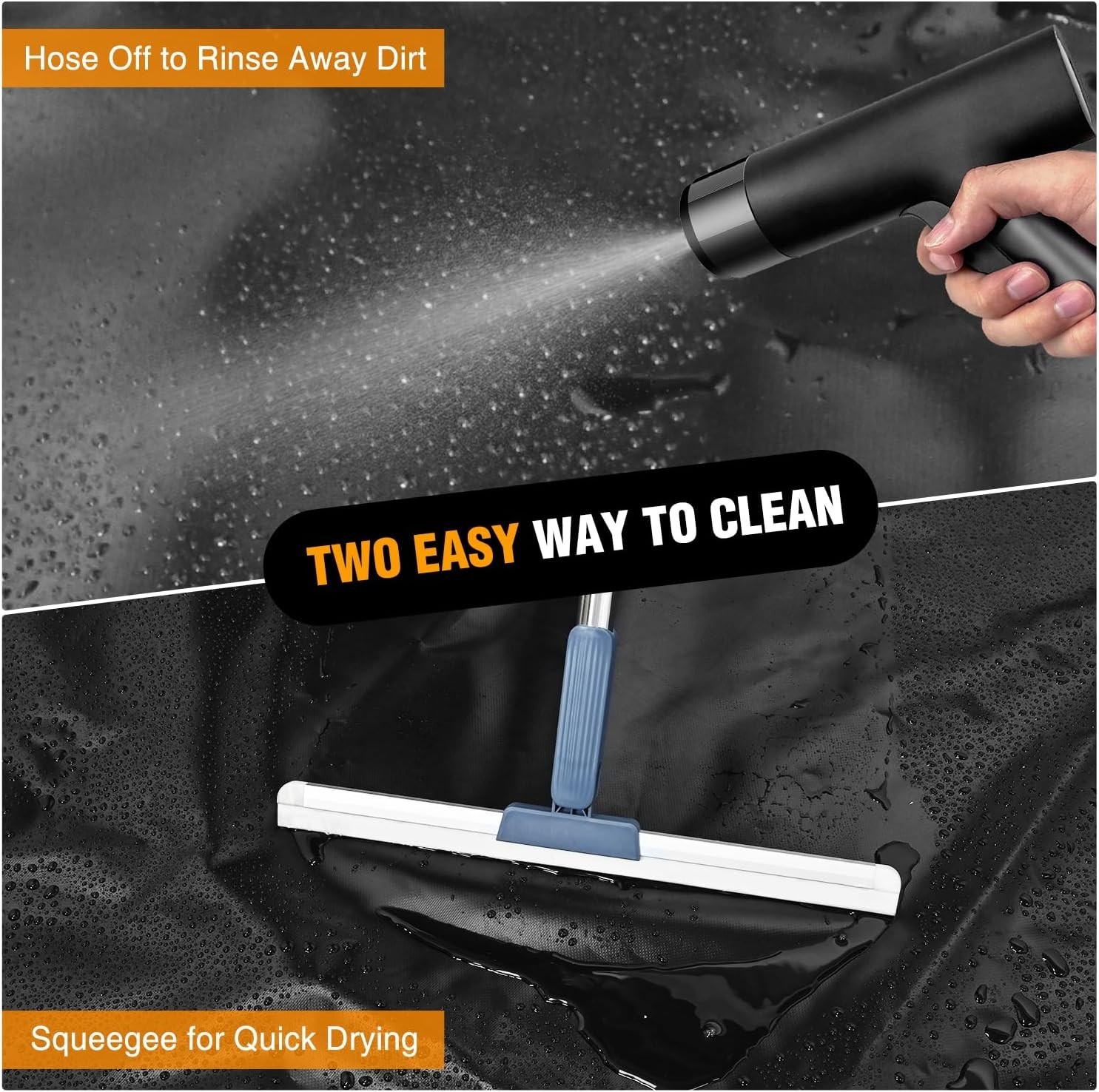 Garage Containment Mat 7.9x18ft; PVC Snow Water Floor Mat SUV Truck
