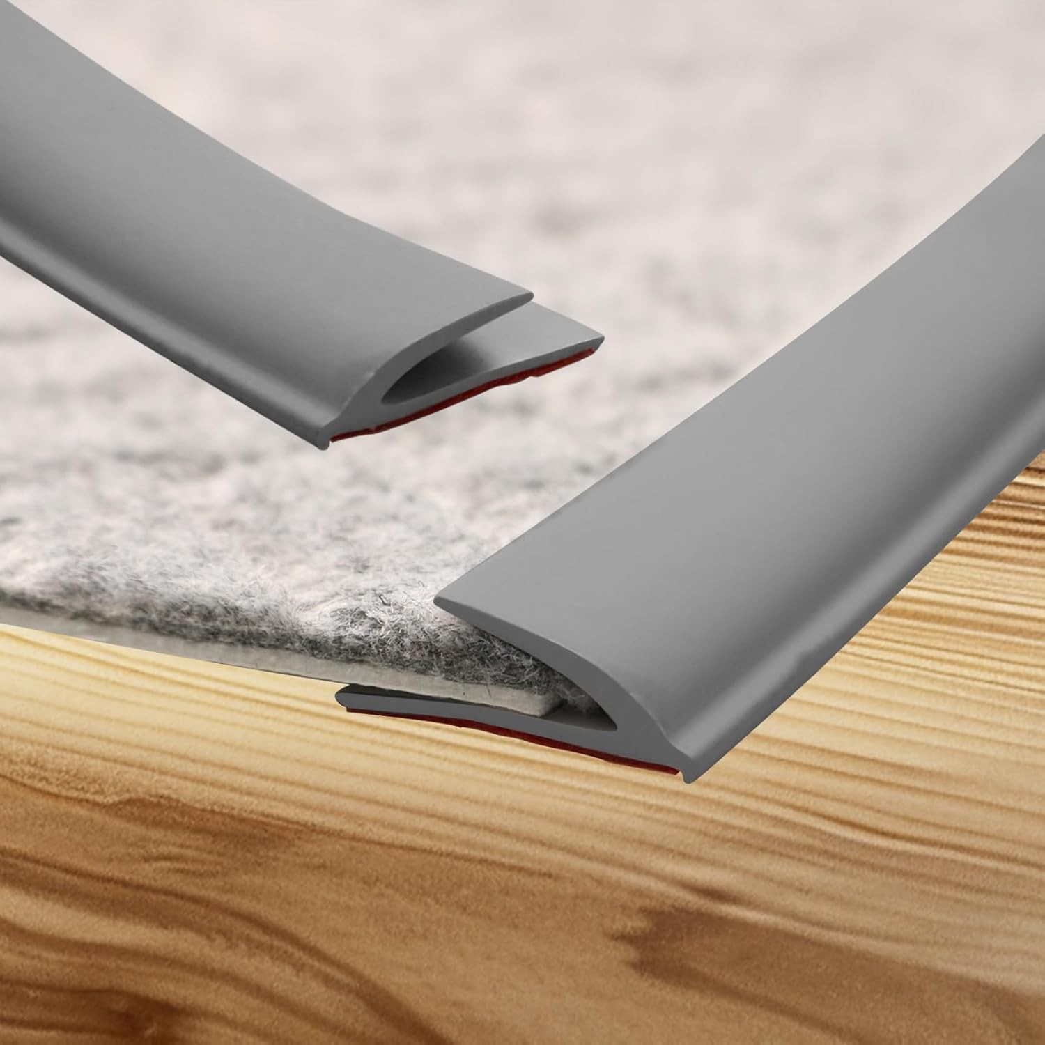 20FT Self Adhesive Floor Transition Strip for Carpet Wood Tile Laminate Flooring