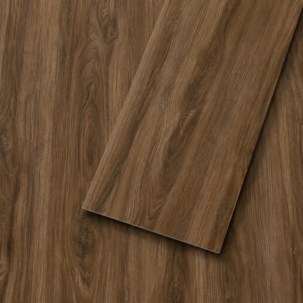 60-Pack Vinyl Floor Tile Peel & Stick 36×6″ 90 Sq Ft, Waterproof Flooring, Brown