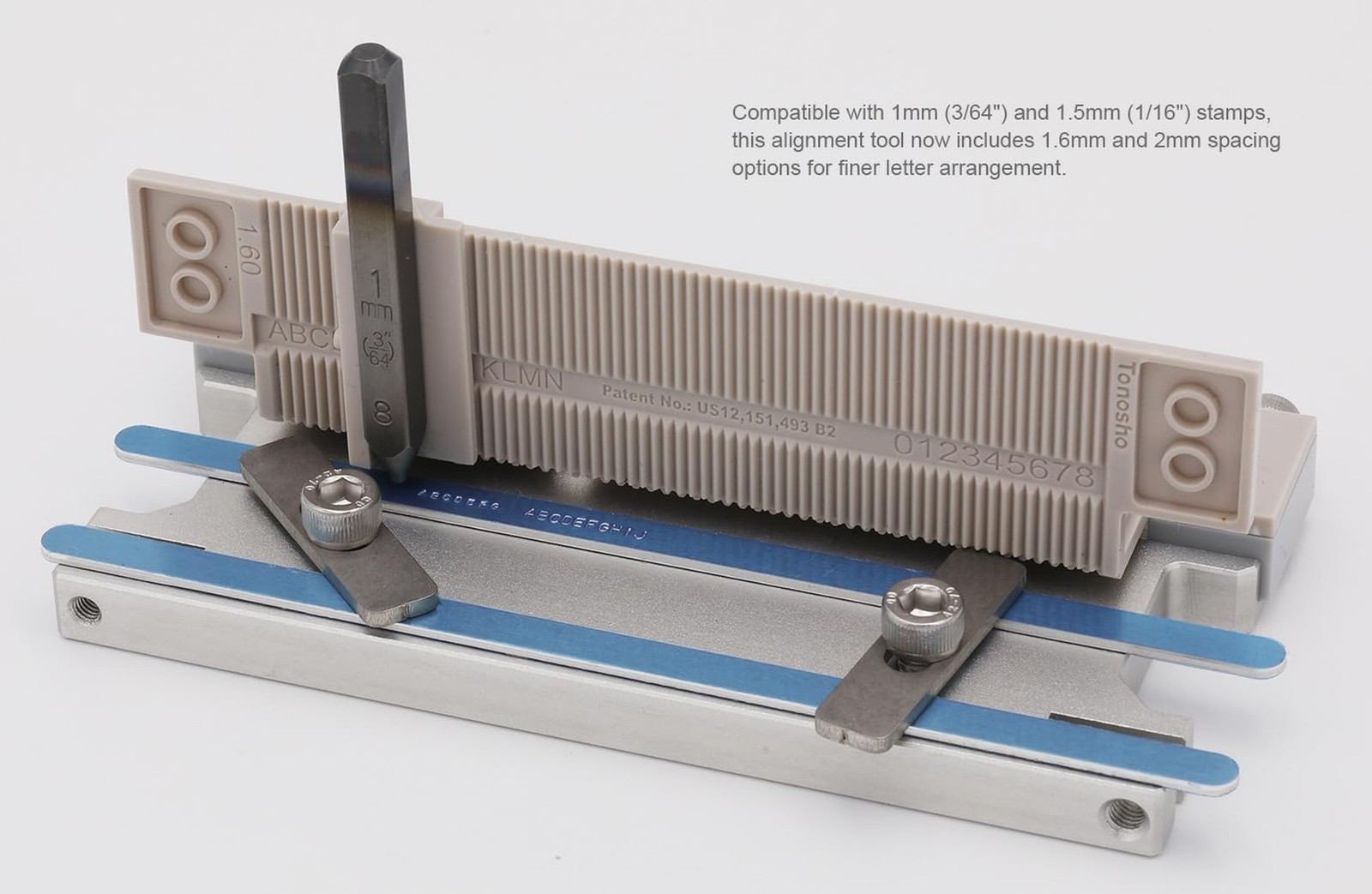 1mm (3/64″) Letter & Number Stamp Set with Patented Alignment Tool Box – 3