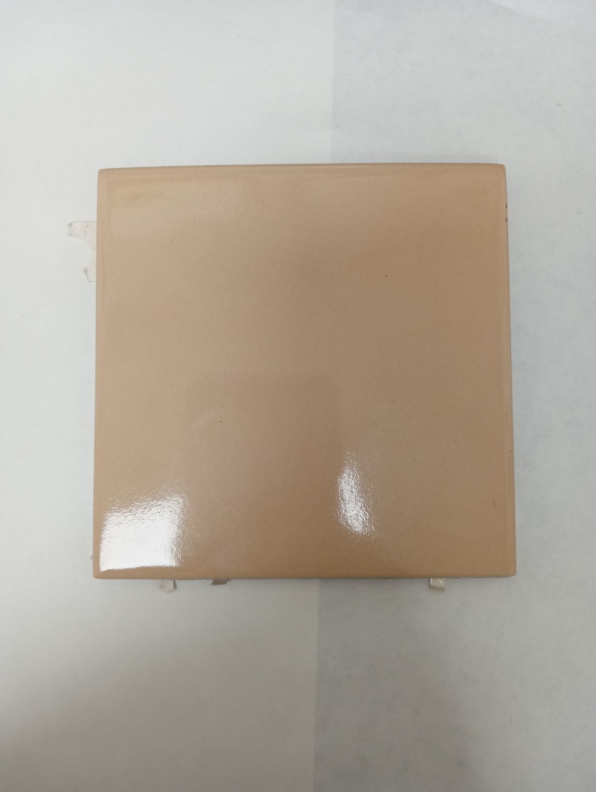 4×4 Tile Glossy Sandy Brown Square Wall Remodel Ceramic C#550-574 Sample