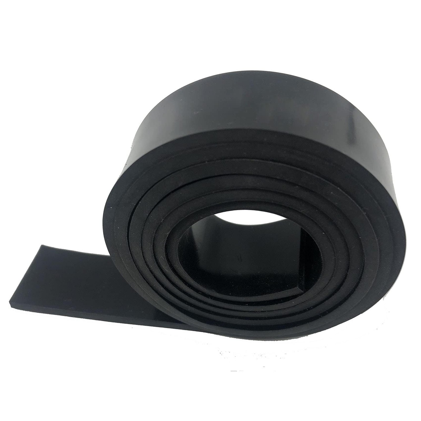 Black Heat Resistant Silicone Rubber Roll Strips Sheeting High Temp 60A, No Adhe