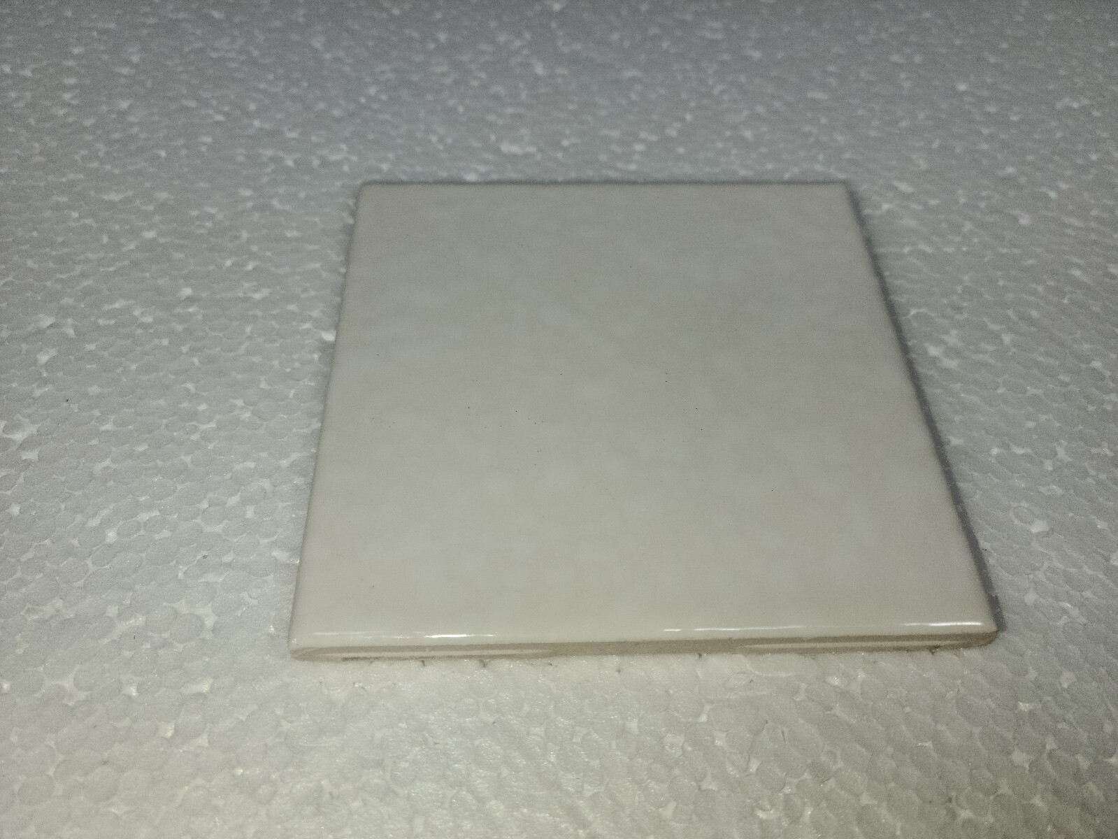 Snow White Ceramic Florida Tile 4 3/8 in FT Rippled Subway Square Potters Touch