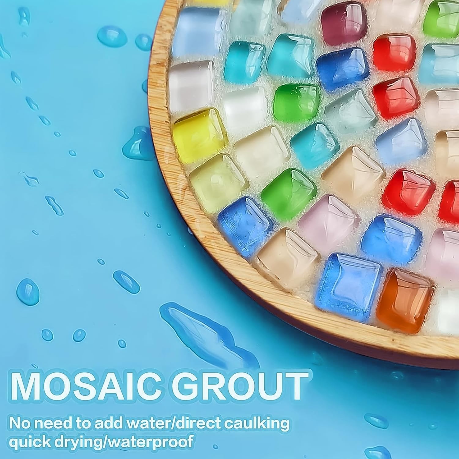 Crystal Grout for Mosaics Water Resistant DIY Craft Tile Accessories