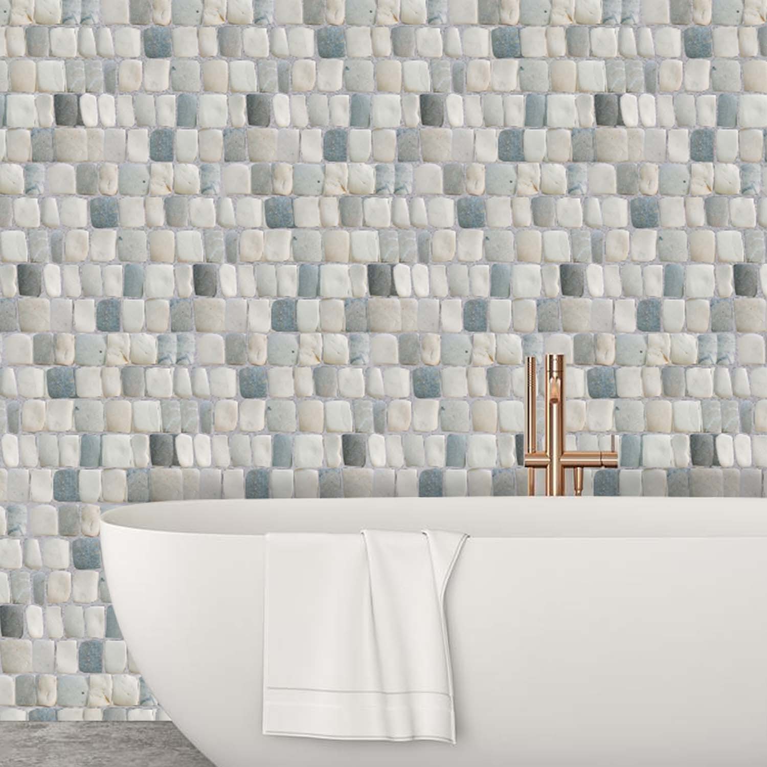 Canine Cloud Natural Stone Mosaic Wall & Floor Tile ($16.8/SqFt)