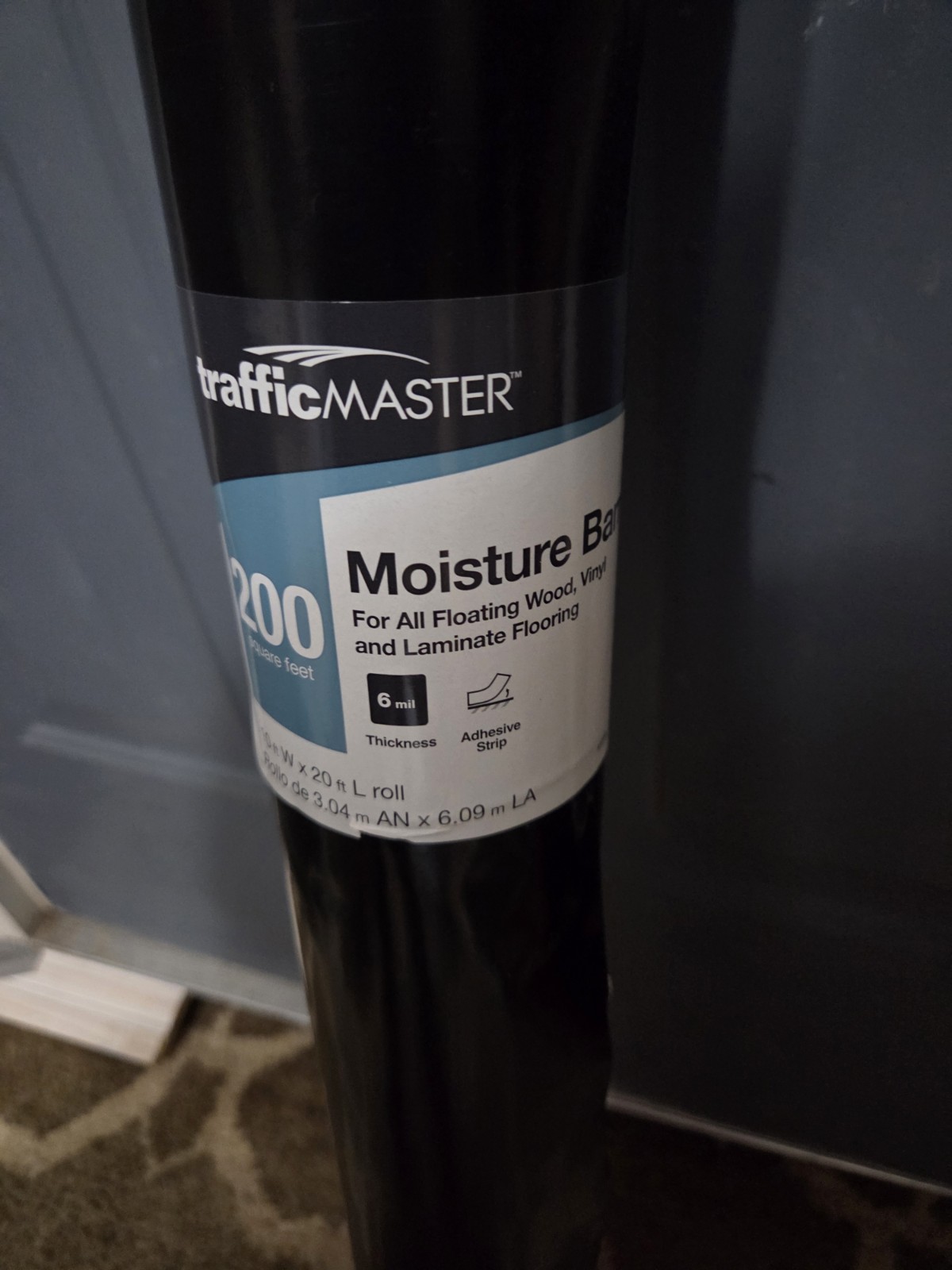 TrafficMaster*Moisture Barrier Underlayment*200 sq. ft. Roll*6mil*