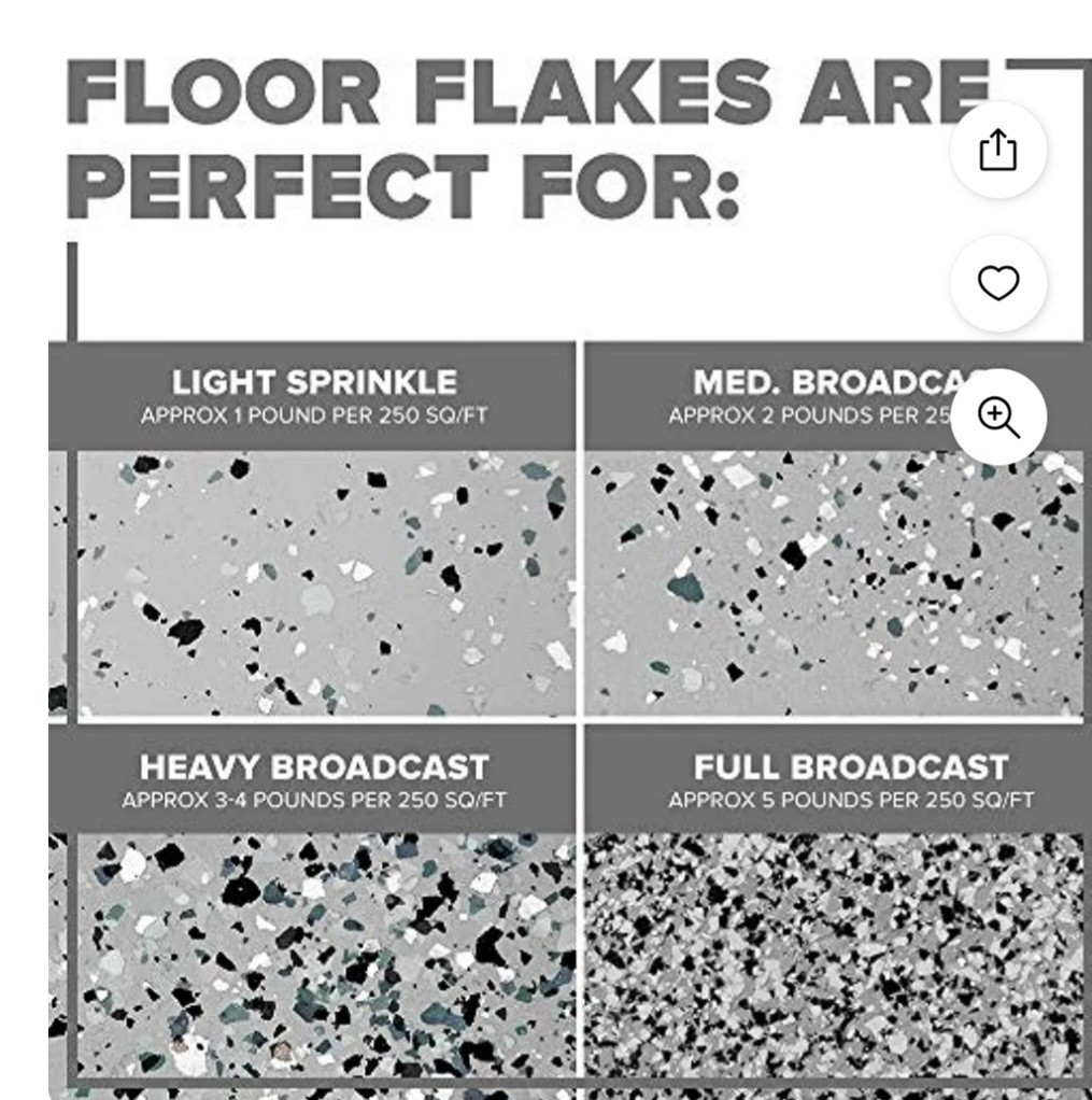 NEW 2 VALSPAR Color Flakes Granite Mix For Garage, Patio & More LG 7 Oz Bottles