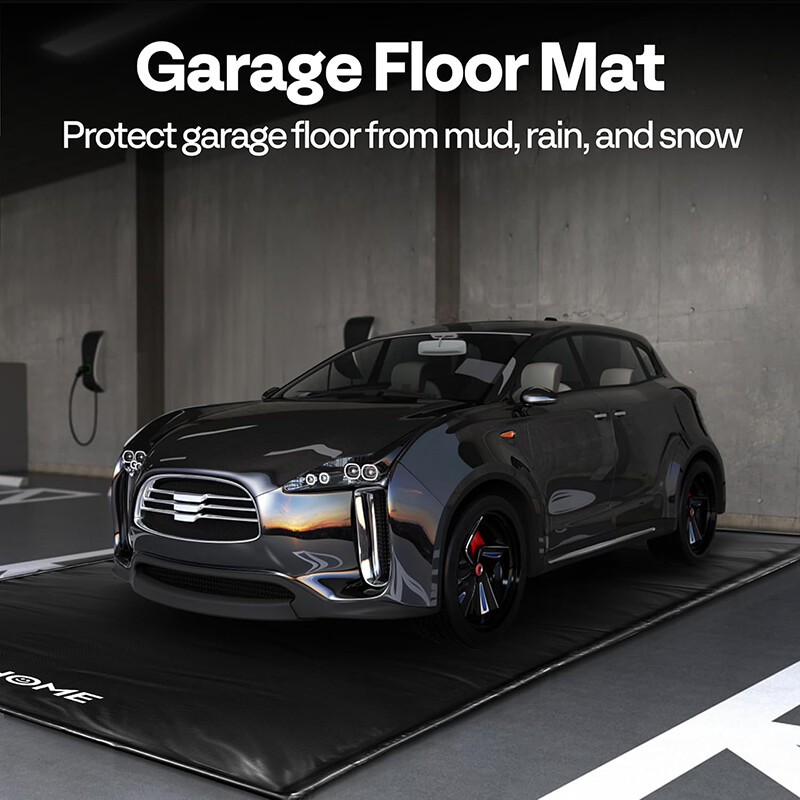 Car Containment Mat w/ Stay Put Corner Non-Slip Garage Floor Mats Raised Edge