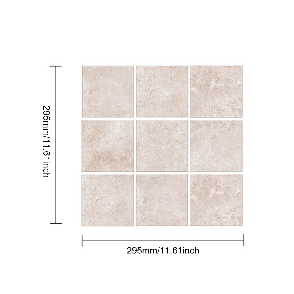 29.5×29.5cm 3D Floor Tiles Peel And Stick PVC Flooring Kitchen Bathroom Office