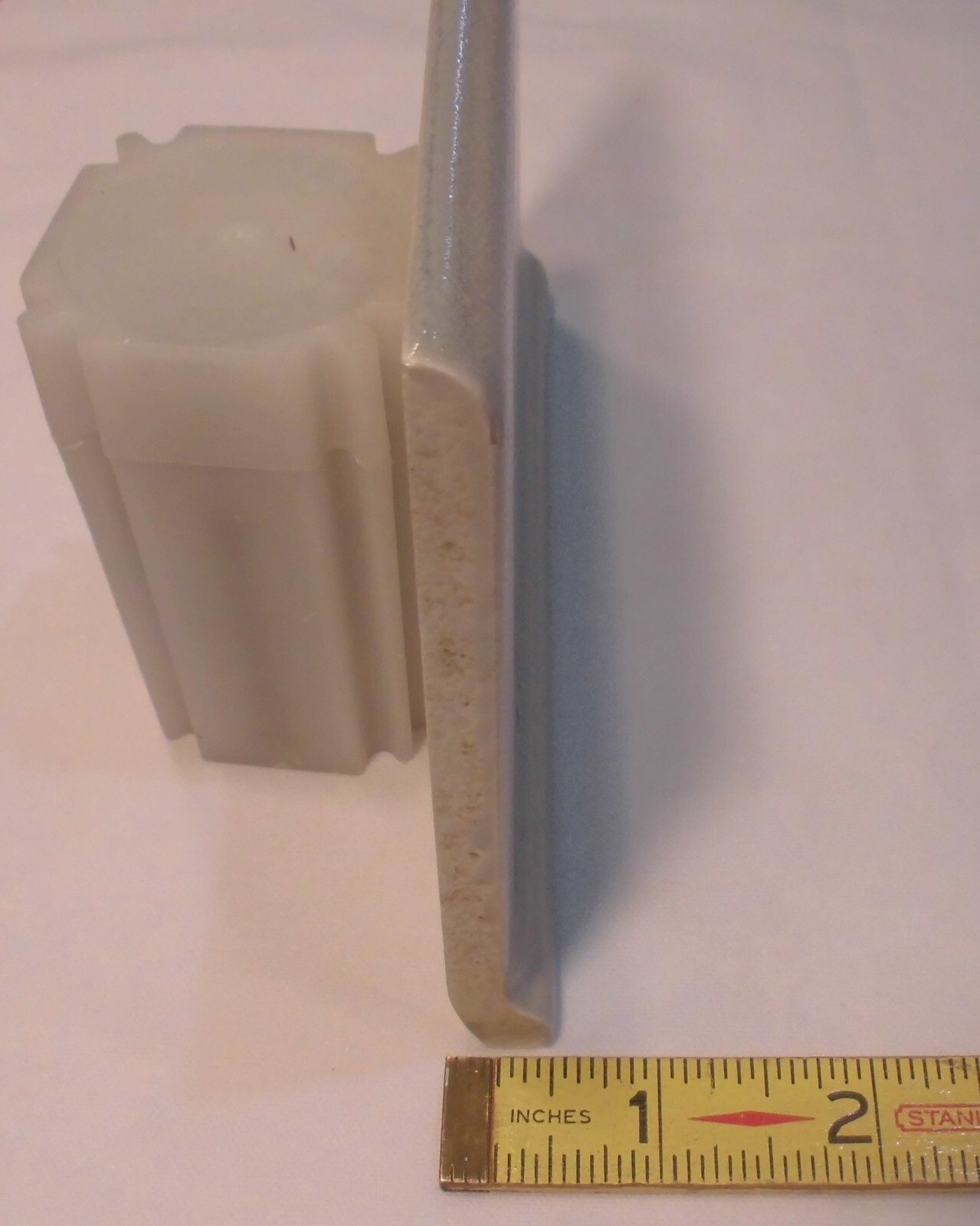 1 pc. Crystalline Gray; base/cove Ceramic Tile; 4-1/8″ X 6″ by American Olean