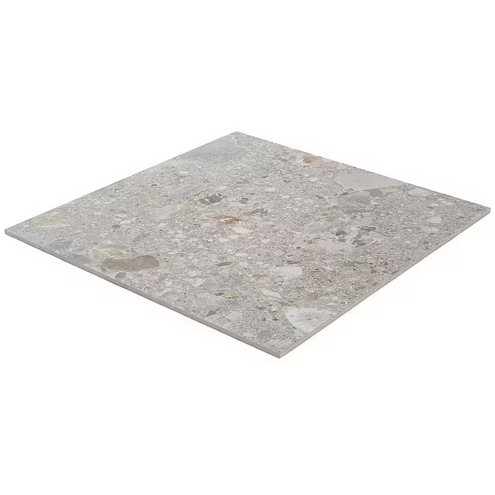 Luxe Terrazzo Earth 23.54 In. X 23.54 In. Matte Terrazzo Look Porcelain Floor an