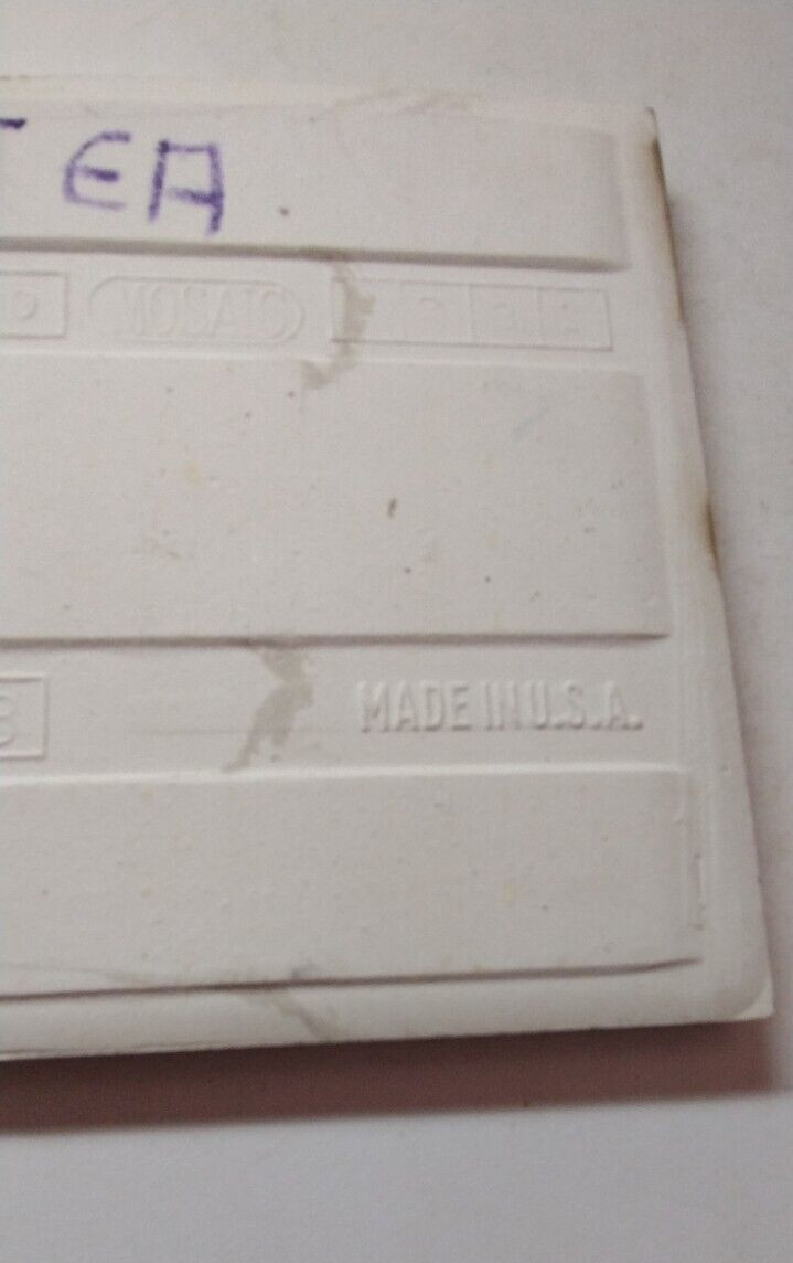 1 Tile Mosaic USA 4-3/8″ Sq. Gloss Tea Pale Green Ceramic Wall 1950 Vintage MCM