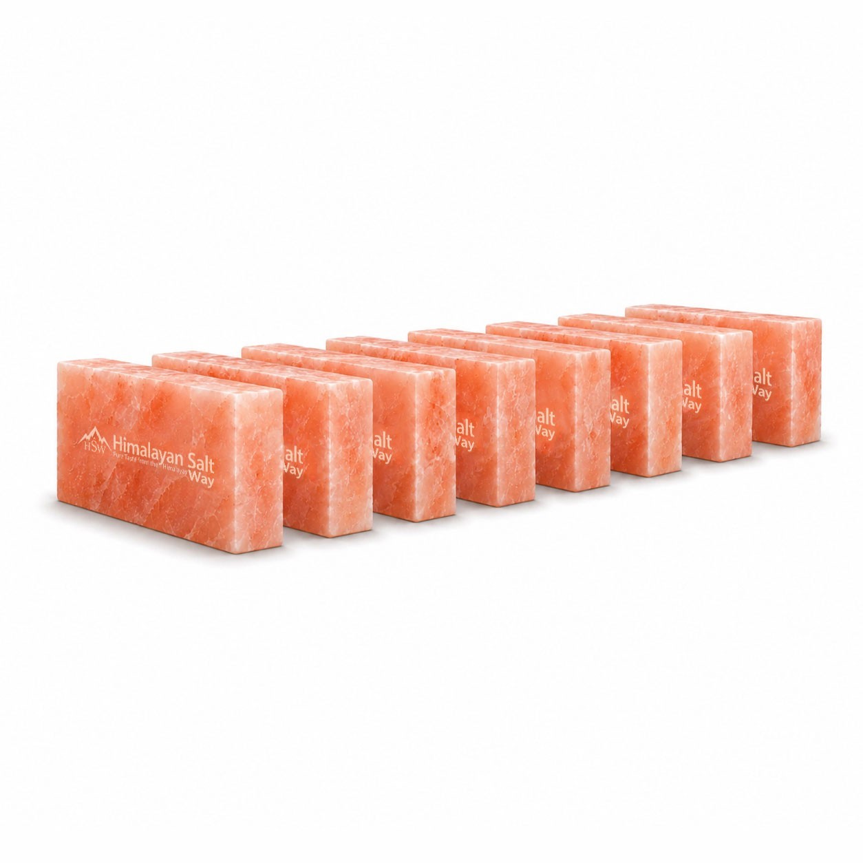 Himalayan Pink Salt Tiles 8″x4″x1″ Pack of 10 Natural Sauna Spa Therapy Bricks