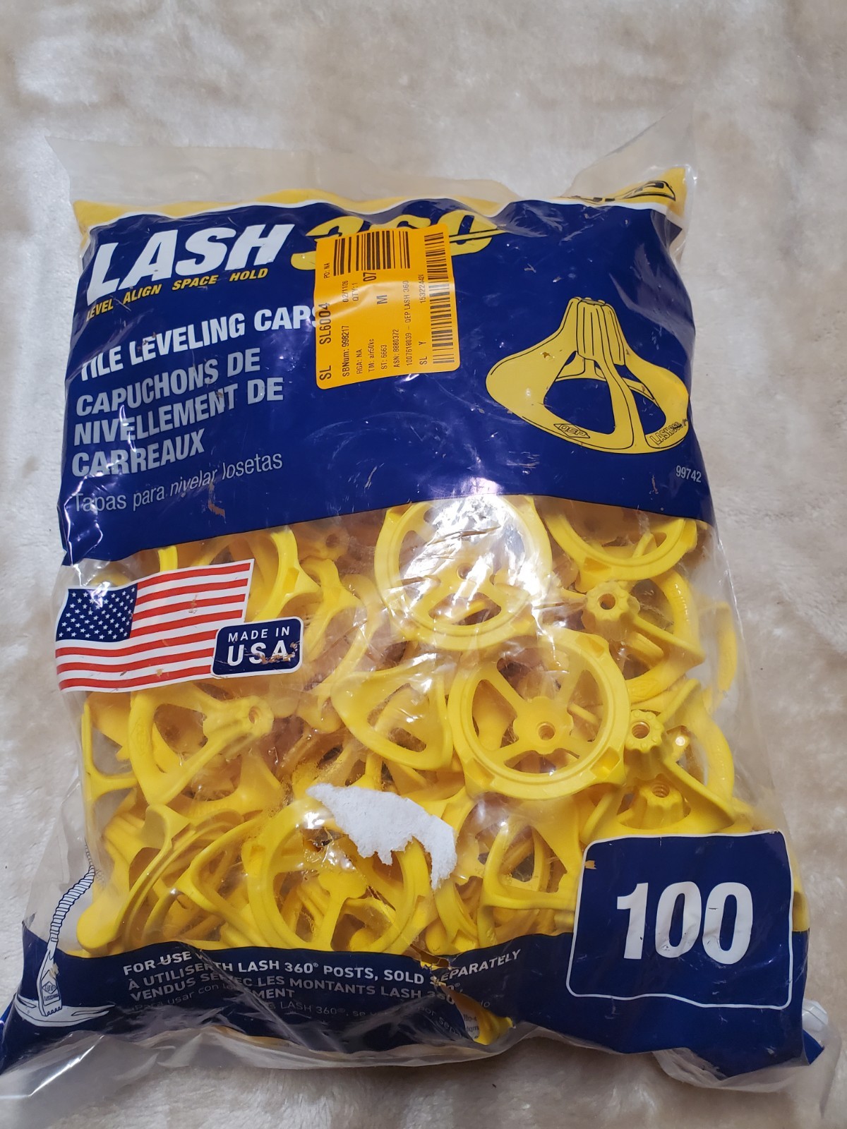 QEP LASH360 Tile Leveling Round Caps (100-Pack)