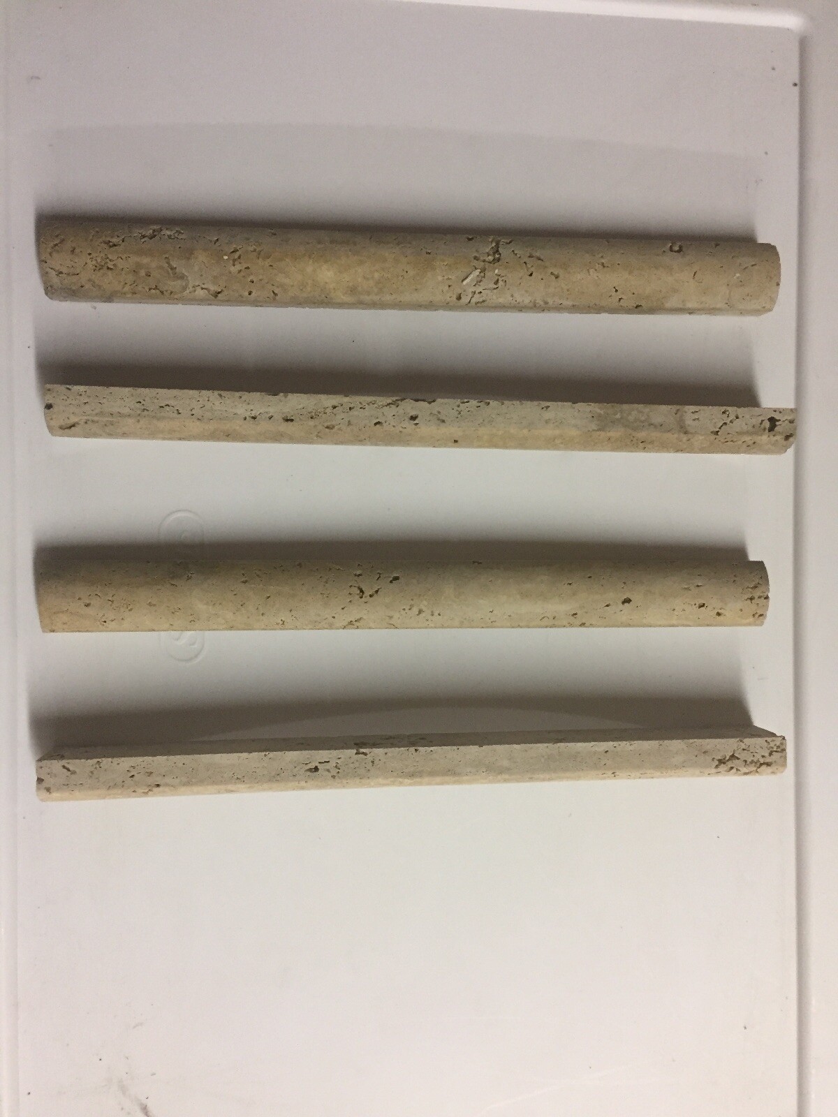Nocce Cigarro Travertine Pencil Molding 12″ Chair Railing