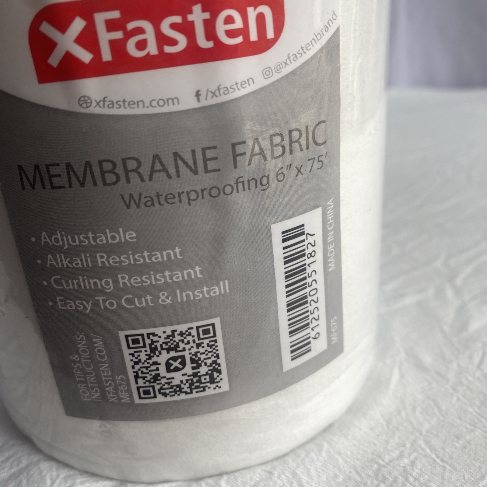 Waterproofing Membrane Fabric, 6 Inch X 75 Foot Roll Membrane