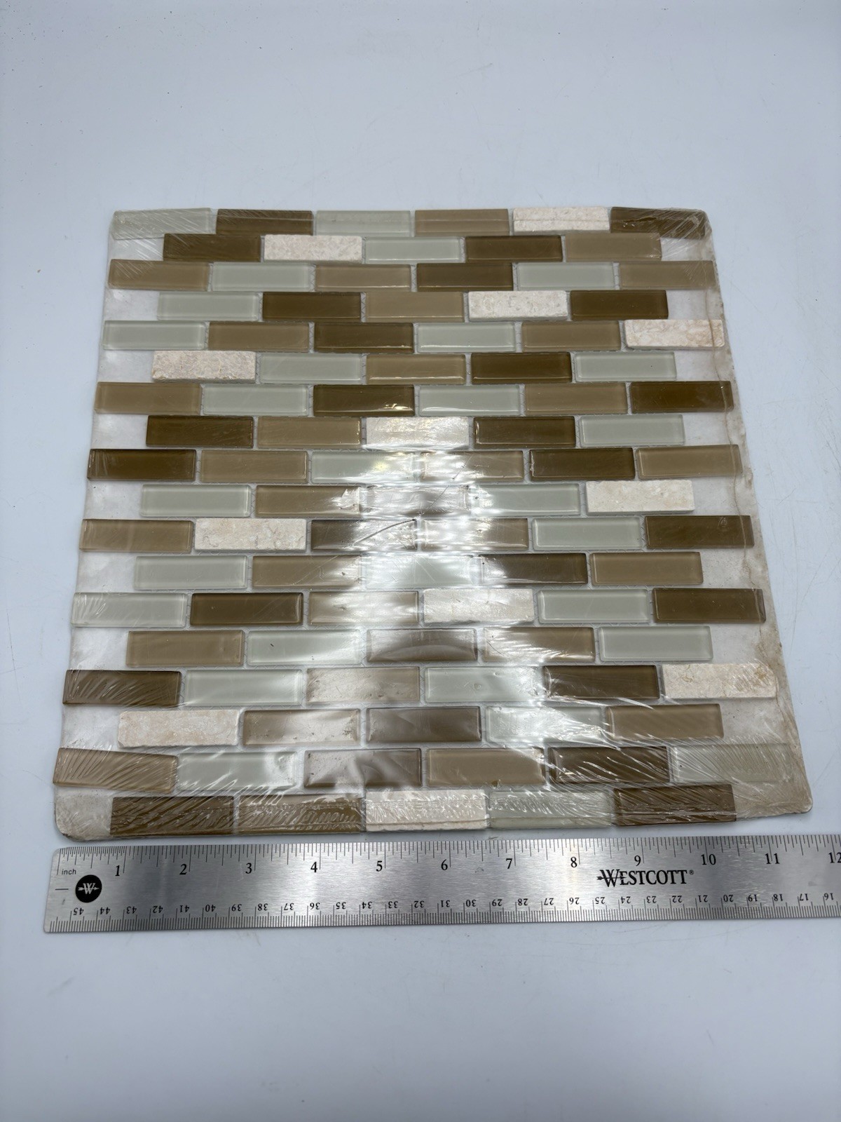 Lot Of 6 Glass Mosaic Tile Sheets 12″x 12″