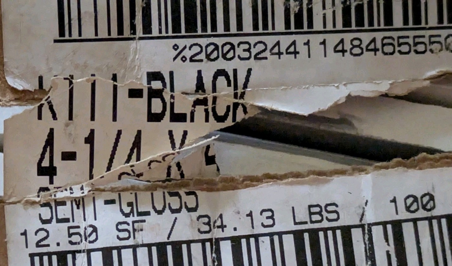 1 Daltile 4-1/4″ Glossy Tile Black Ceramic New