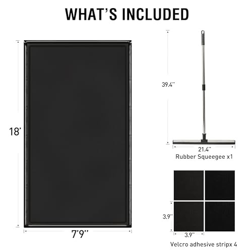 Garage Floor Mat, (7’9″ x 18″) Under Car Waterproof Containment Mats, Oil Mat