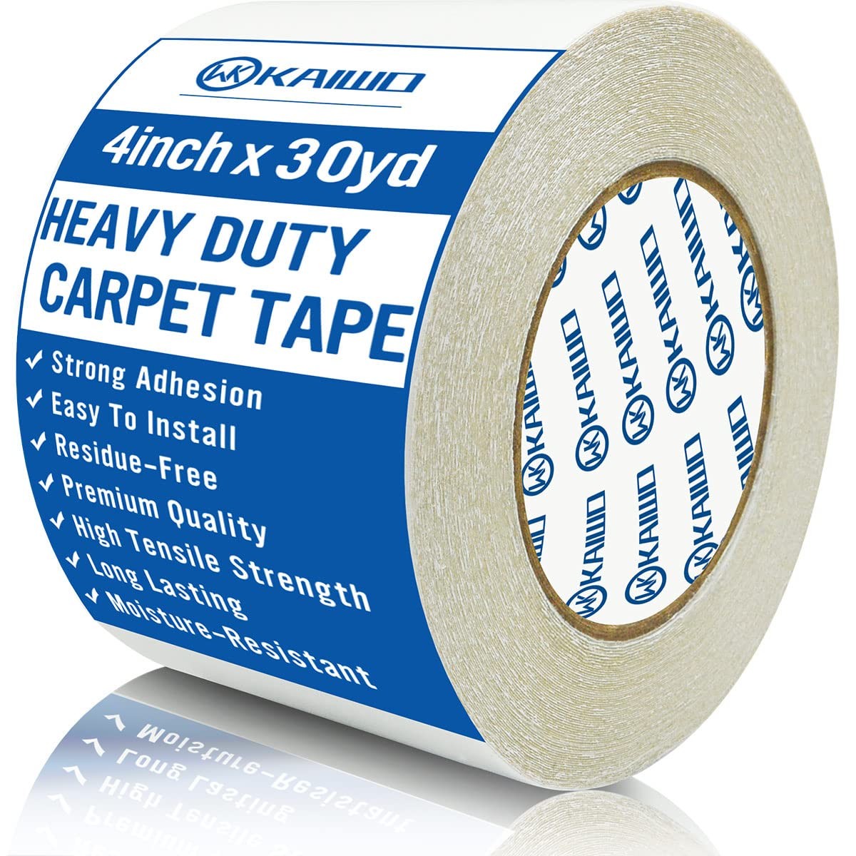Carpet Tape Double Sided 4 IN X 30 YD for Area Rugs – Strong Adhesive +1125.0