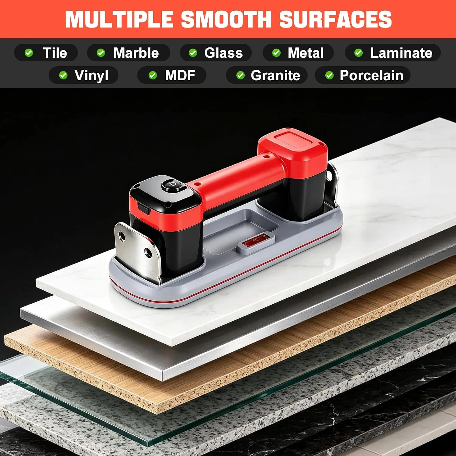 Electric Suction Cup Floor Gap Fixer, Floor Gap Fixer Tool for Upgraded Iron Pla