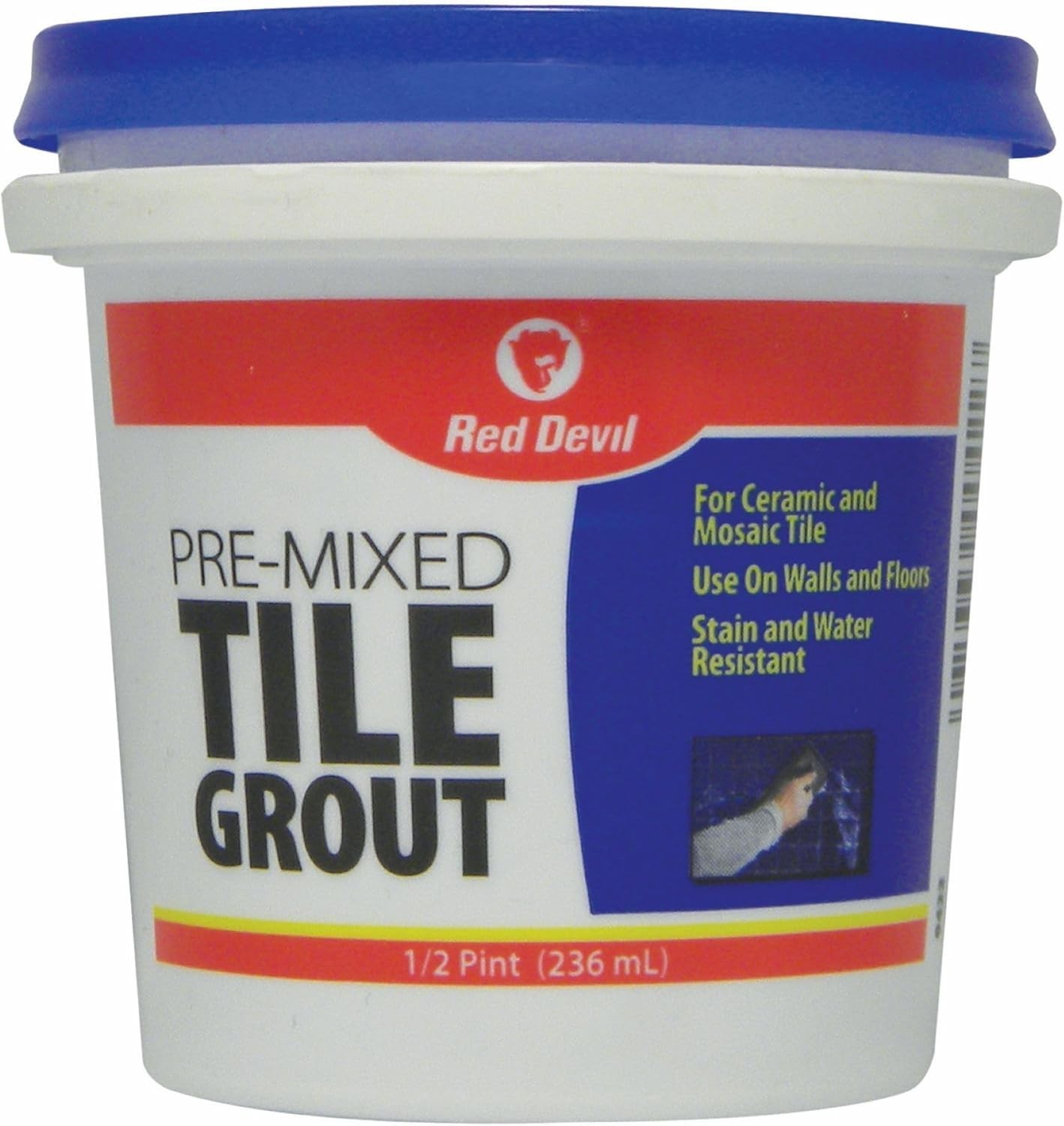 Red Devil 0422 Pre-Mixed Tile Grout (1/2 Pint), White