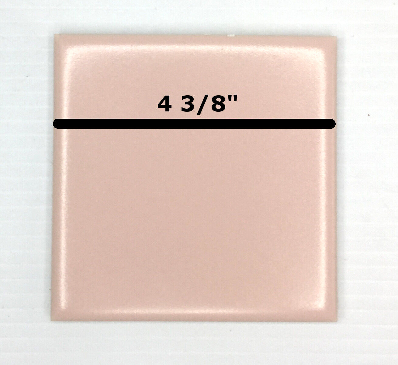 Pale Pink Matte Bathroom Tile Vintage Mosaic Ceramic Co Light Orchid 4.375″