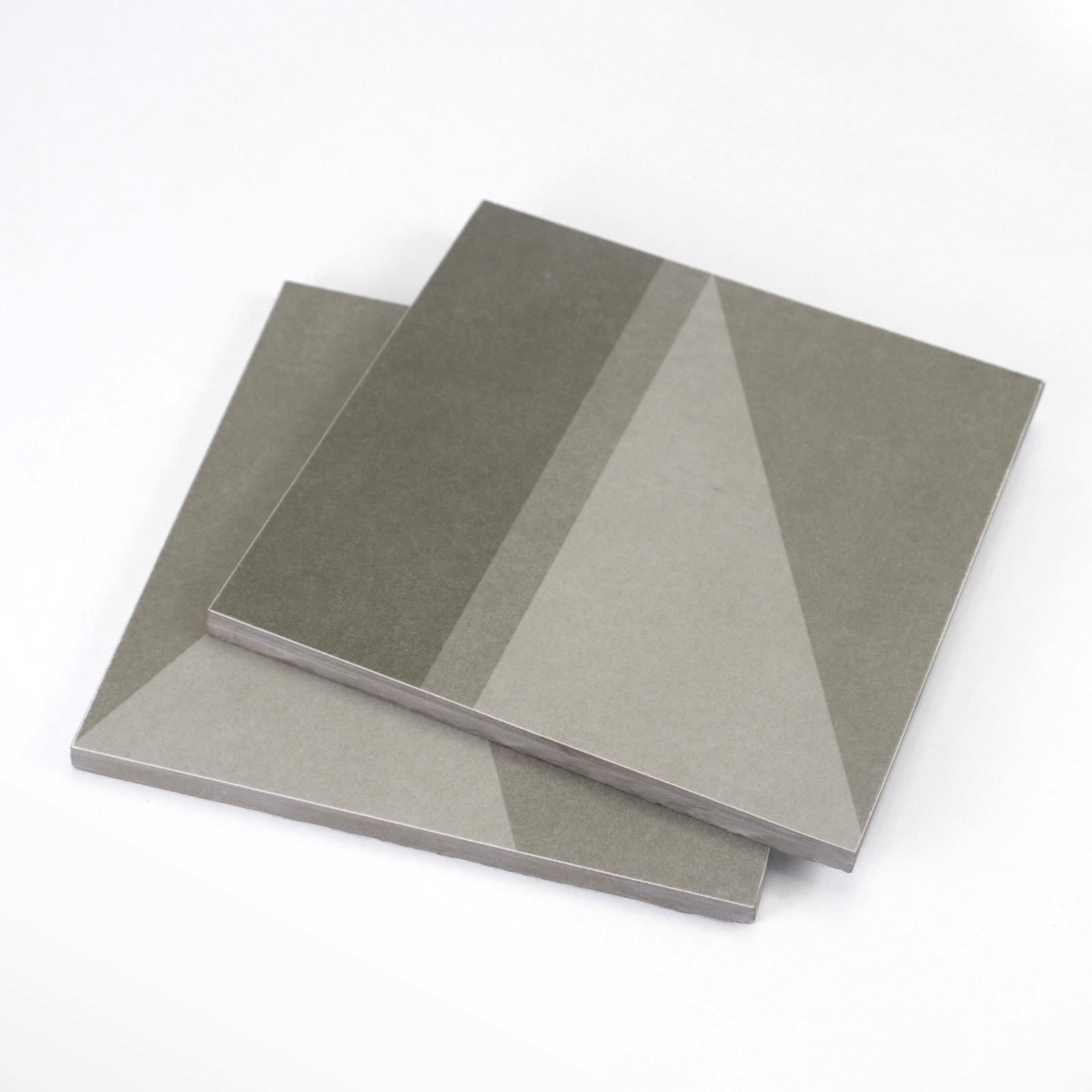 Cruz Bay Studio MKT61127 Shadows – 8″ x 8″ Encaustic Floor and – Grey