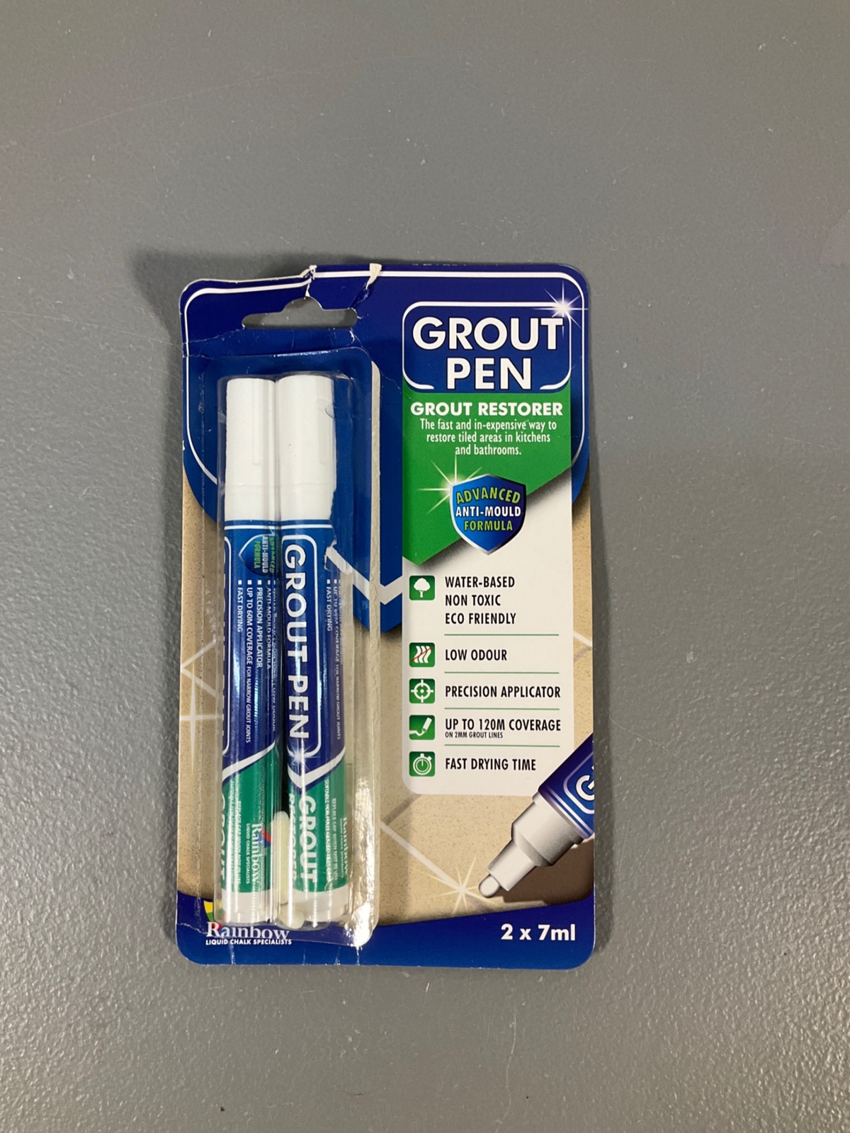Grout Pen Dark Grey Tile Paint Marker: Waterproof Grout Paint, Tile Grout Colora
