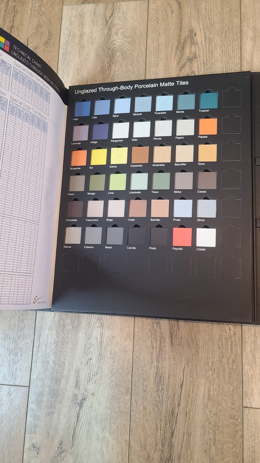 Emser Tile Travel Sample Color Texture Kit