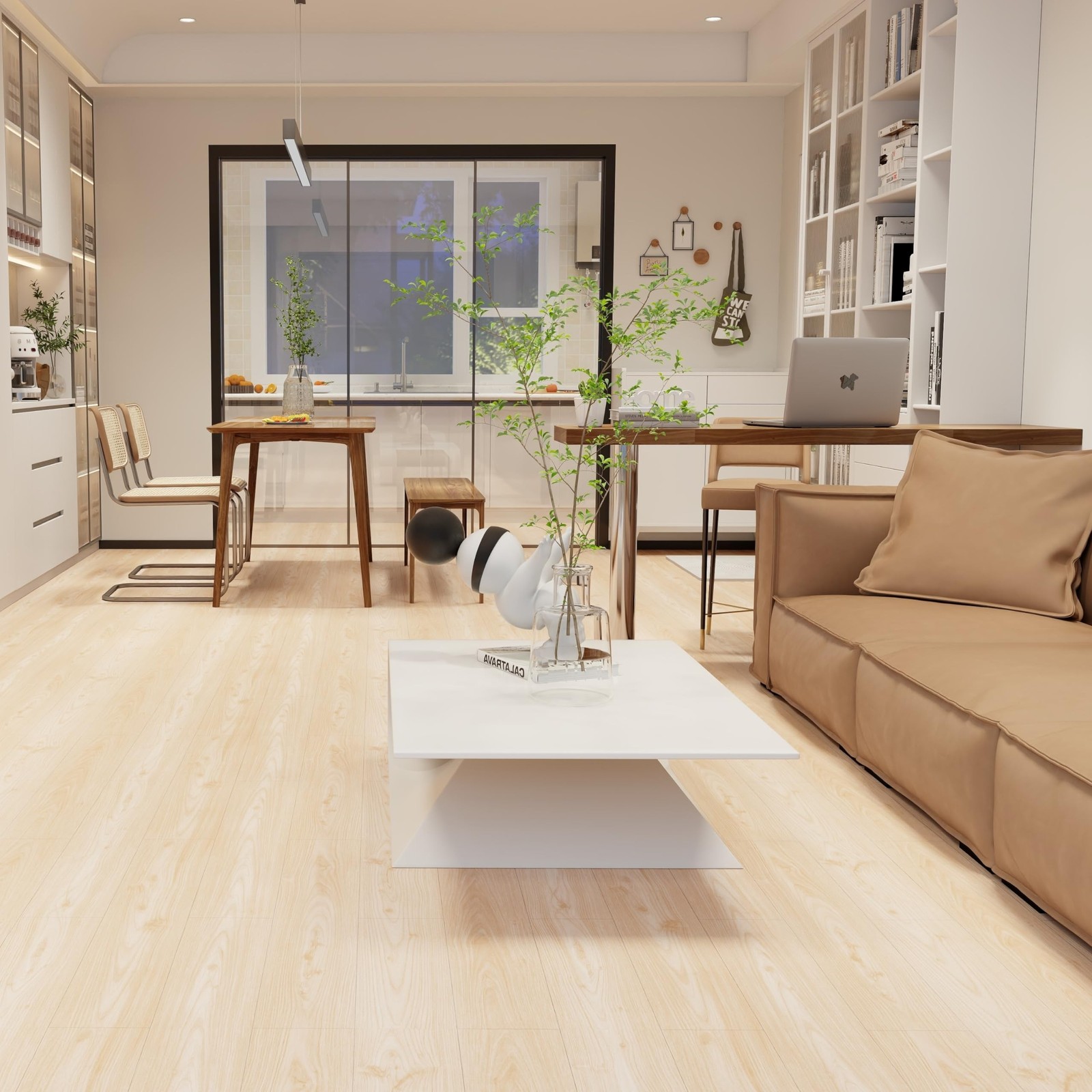 Hilarious Peel and Stick Floor Tiles, Vinyl Wood Flooring Plank, 36In x 6In S…