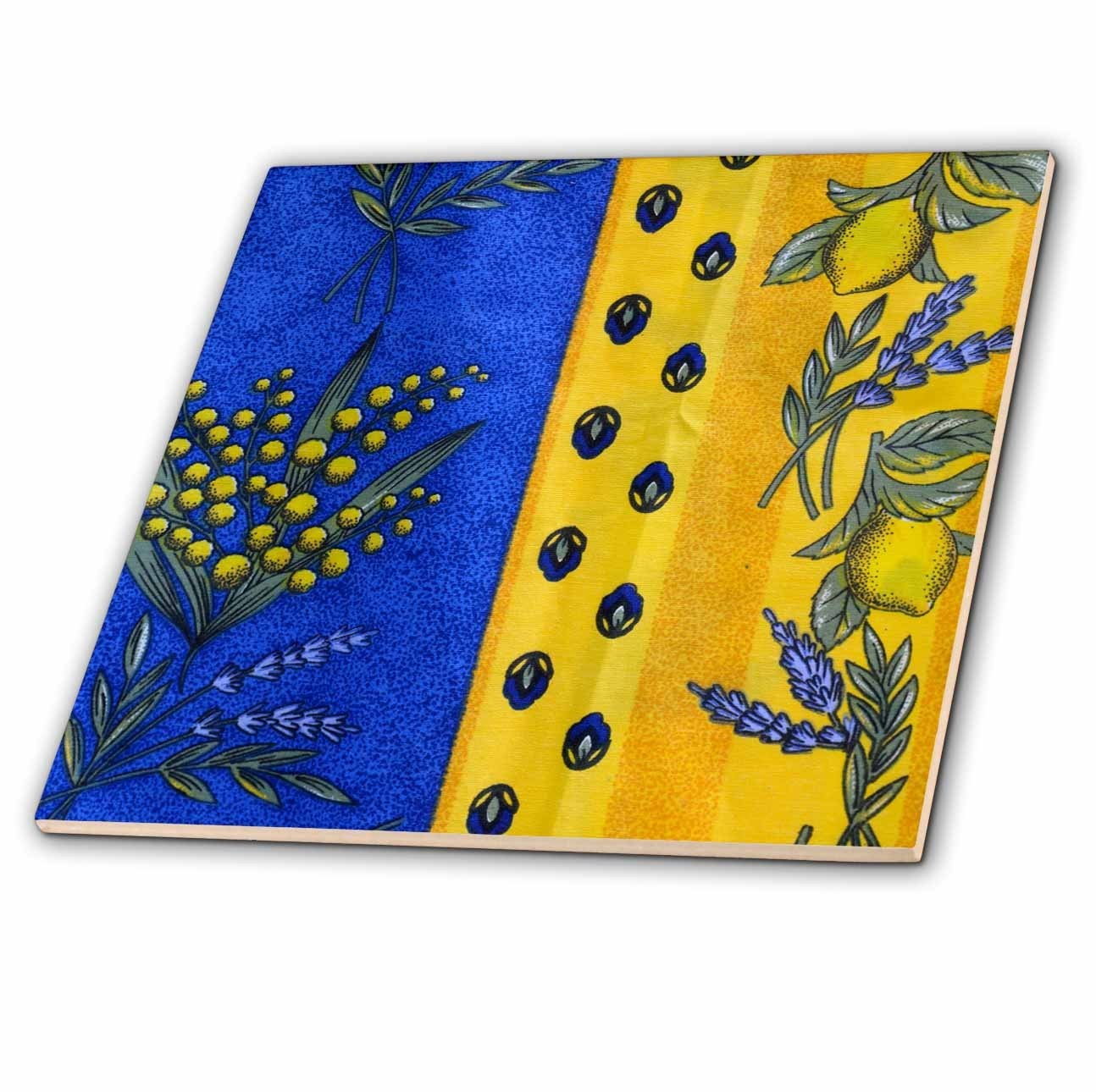 3dRose Aix-en-Provence Cours Mirabeau Market Ceramic Tile – 8-Inch Multicolor