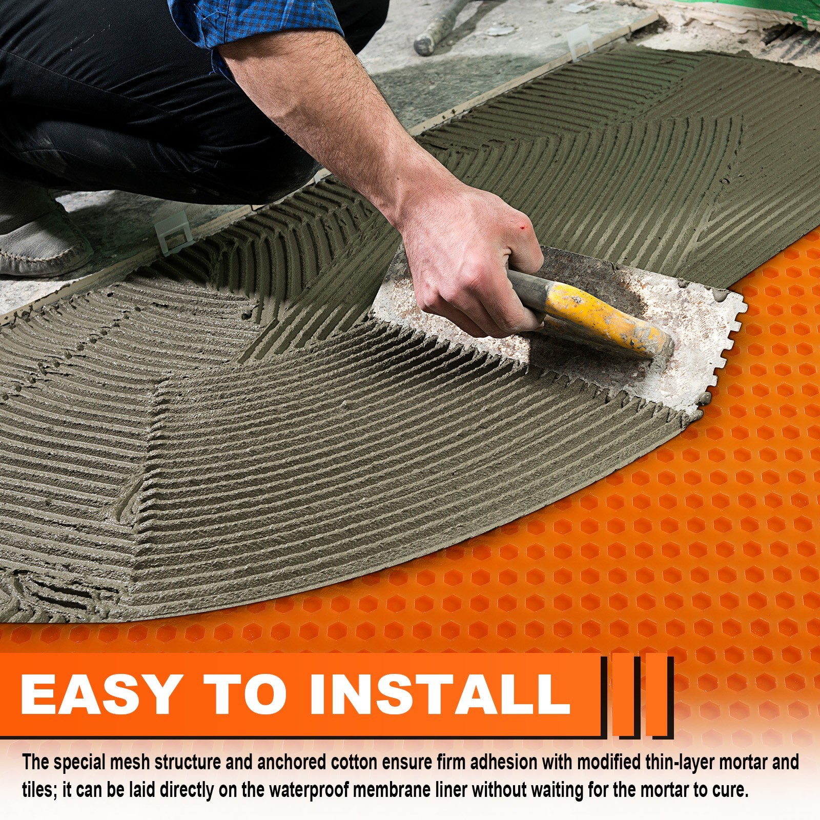 Anti Fracture Flooring Underlayment for Shower Walls/Bathroom Floors/Sauna Room