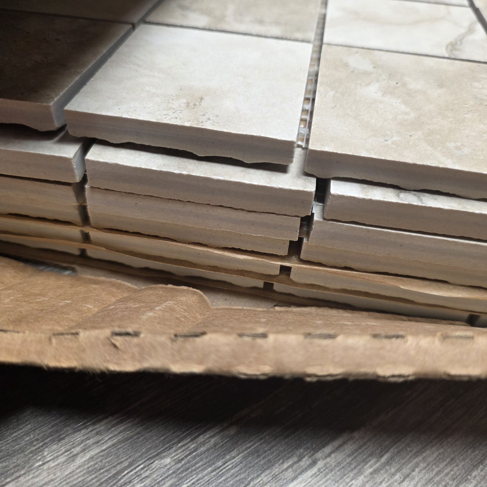 M12 12×12 Mosaic Oasis Beige Floor – Wall Title Sheets – 12 Total Sheets