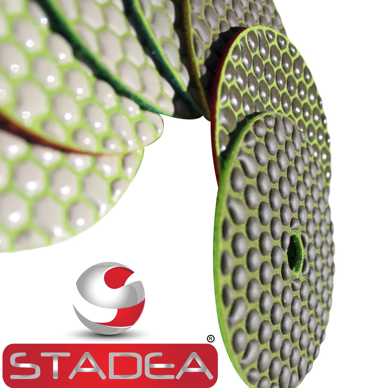 STADEA 4″ Dry Diamond Polishing Sanding Pads Discs Granite Marble Concrete Glass