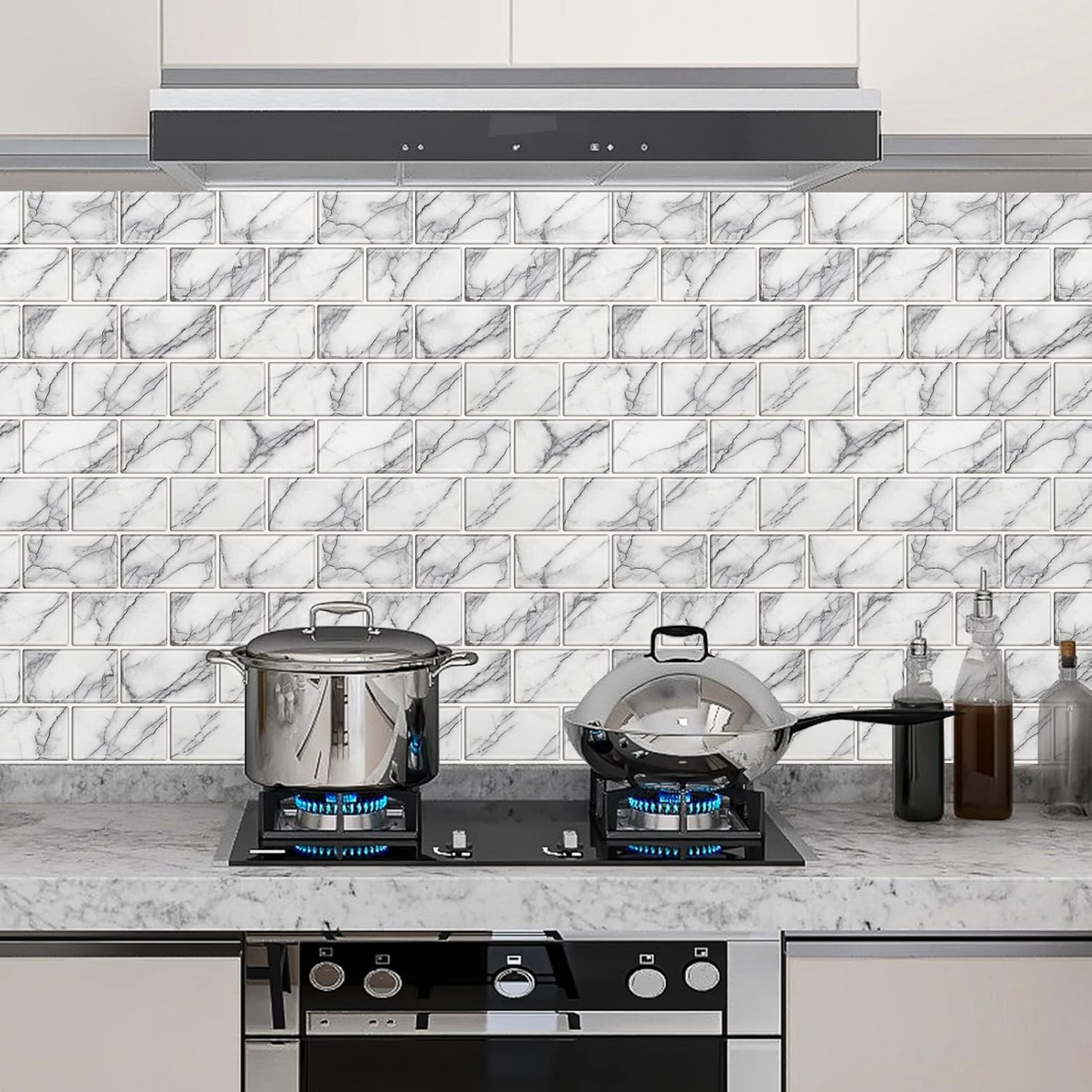 10-Sheet Backsplash Tile for Kitchen Peel and Stick,12″X12″ Self