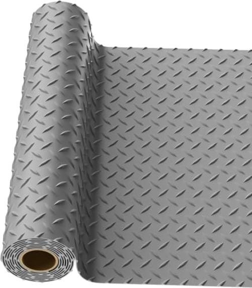 Garage Floor Mat 2.8mm Thickened PVC Roll for Under Car – 4×6 FT – Grey