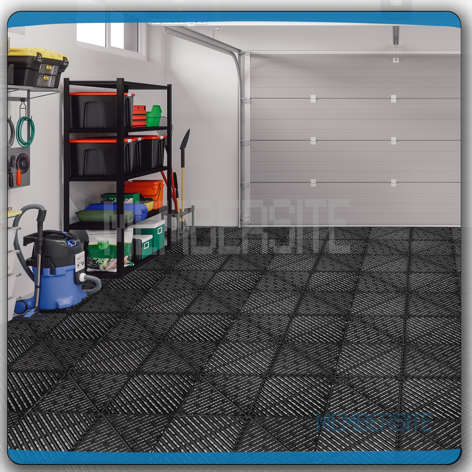 25/50 Pcs Interlocking Garage Floor Tiles Garage Flooring Mat 15.75” x 15.75”