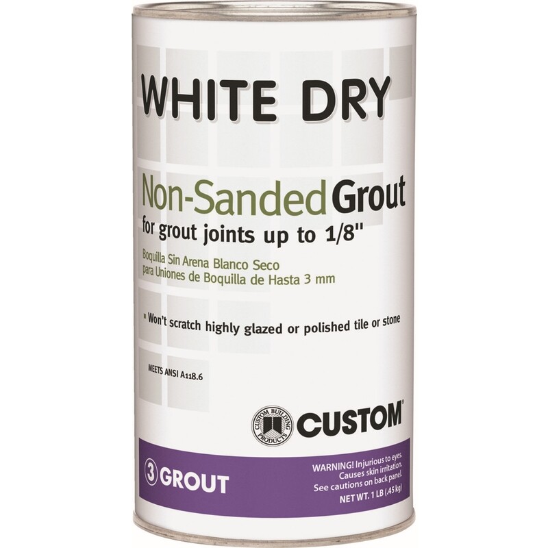 Custom Building Product WDG1 1lb White Non-Sanded Tile Grout