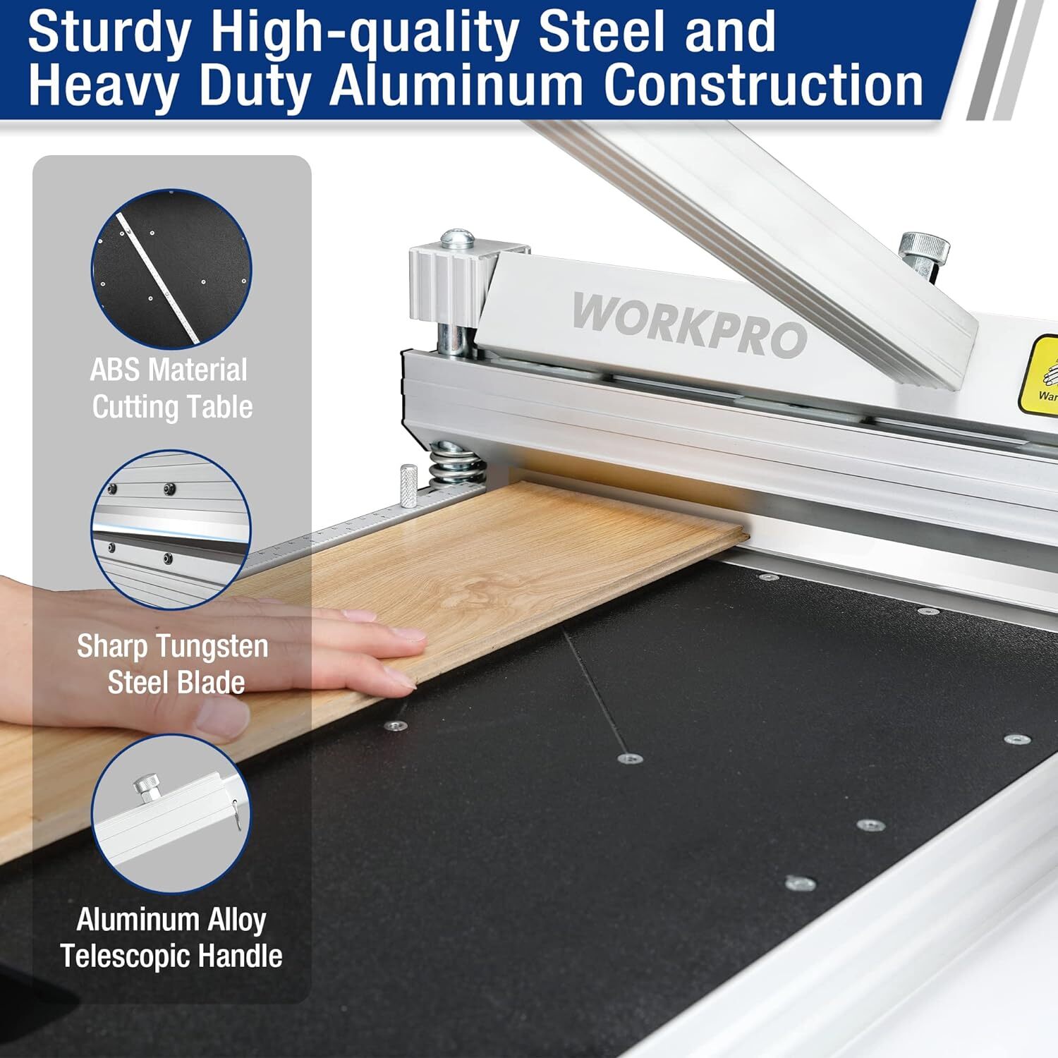 WORKPRO 13″ Flooring Cutter/Laminate Flooring Installation Tools Knee Pad Spacer