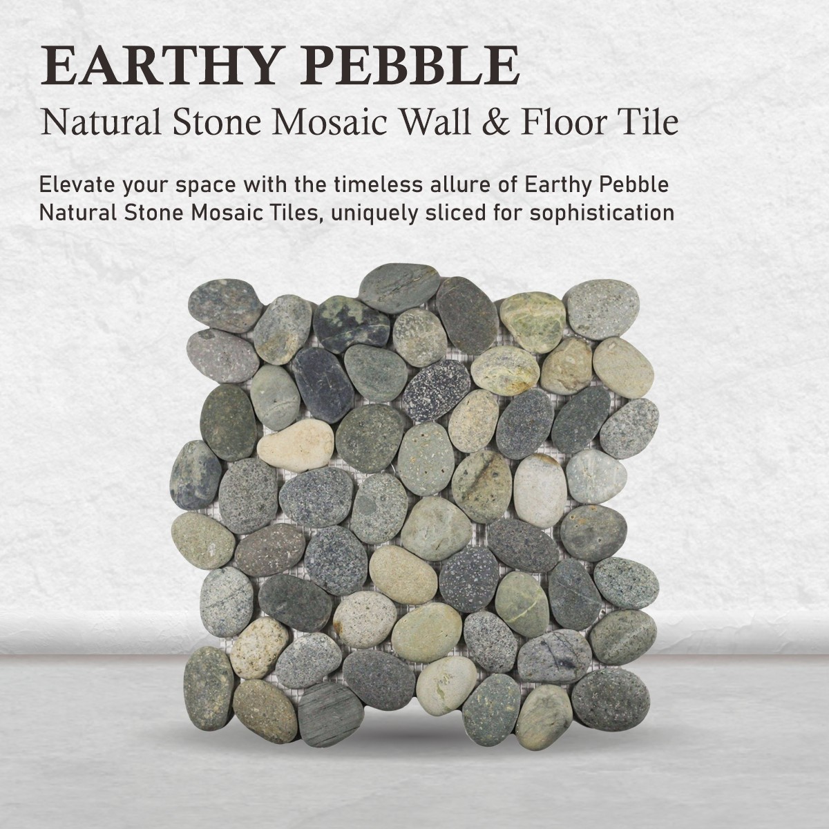 Tan Pebble Natural Stone Mosaic Wall & Floor Tile ($11.50/SqFt)