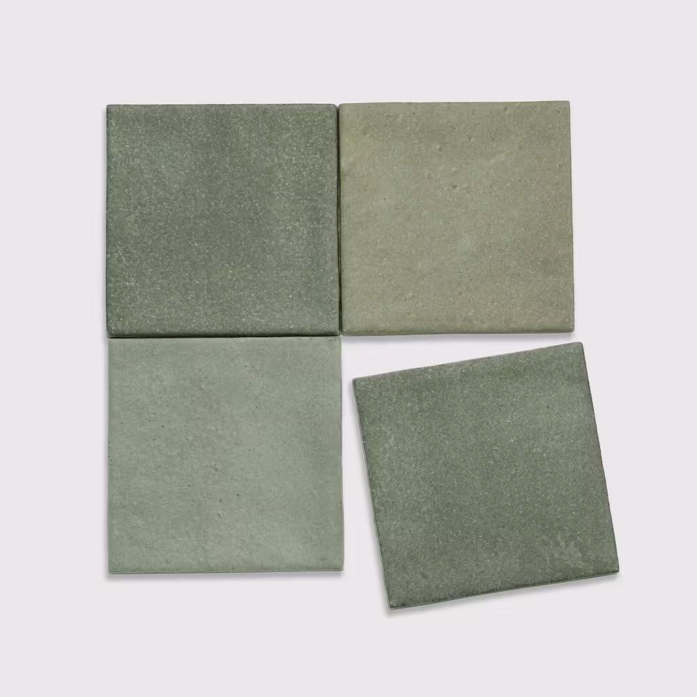 Celine 4 In. X 4 In. Matte Sage Porcelain Floor and Wall Tile (6.46 Sq. Ft. /Cas