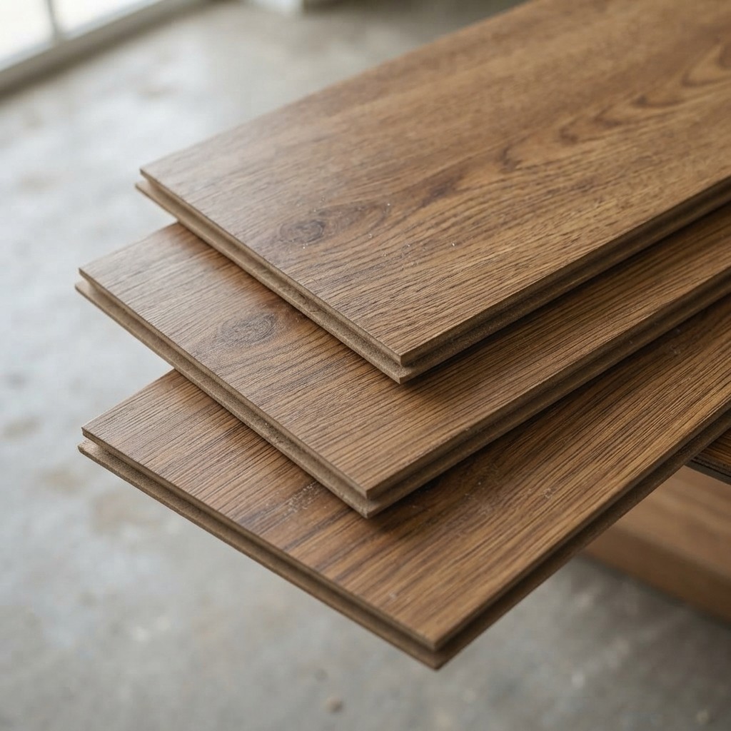 Elegant Waterproof Peel and Stick Vinyl Flooring Tiles – Brown 12″x12″ Pack of 3